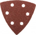 Треугольник шлифовальный ЗУБР "МАСТЕР" универсальный на велкро основе, 6 отверстий, Р40, 93х93х93мм, в Хабаровскe