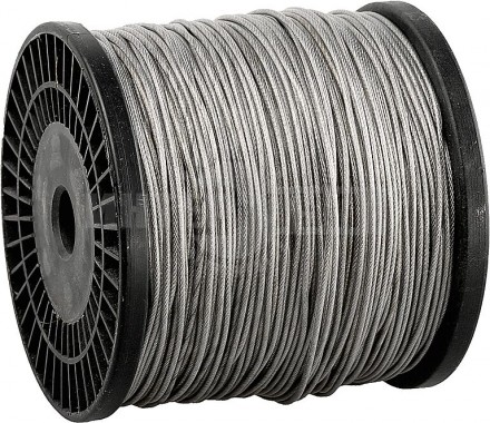 Трос стальной 5/6мм 1м оцинк оплеткаПВХ синтCердце Stayer @150 купить в Хабаровске