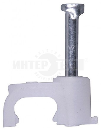 Скоба STAYER прямоугольная для крепления кабеля 6мм с оцинкован гвоздем, 100шт купить в Хабаровске