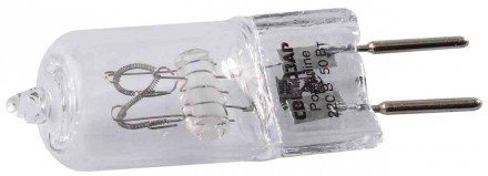 Лампа галогенная цоколь GY6.35 капс прозрСтекло d13мм 75Вт 220В Светозар купить в Хабаровске