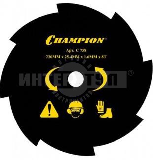 Нож д/жесткой травы Champion 8/255/25.4 C5115/C765 купить в Хабаровске