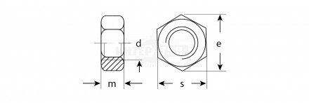 Гайка M14 2шт оцинк Зубр [3]  купить в Хабаровске