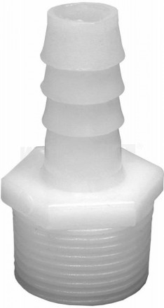 Штуцер д/шланга внеш резьба 3/4 - елочка 12мм 2шт пласт QE купить в Хабаровске