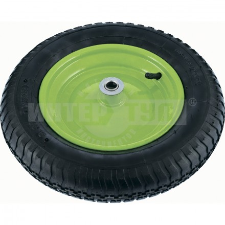 Колесо д/тачки пневм 3.25/3-8 ось90мм подш16мм Сибртех купить в Хабаровске