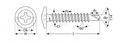 Саморезы ЗУБР с прессшайбой и сверлом по листовому металлу до 2мм, окрашенные в RAL-6005, PH2, 4,2х1 [2]  купить в Хабаровске