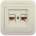Розетка гнездо/комп CAT5 крем б/вст Mimoza Makel в Хабаровскe