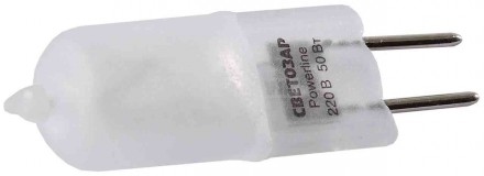 Лампа галогенная цоколь GY6.35 капс матСтекло d13мм 75Вт 220В Светозар купить в Хабаровске