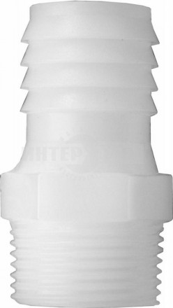 Штуцер д/шланга внешРезьба 3/4-18мм 2шт пласт QE [2]  купить в Хабаровске