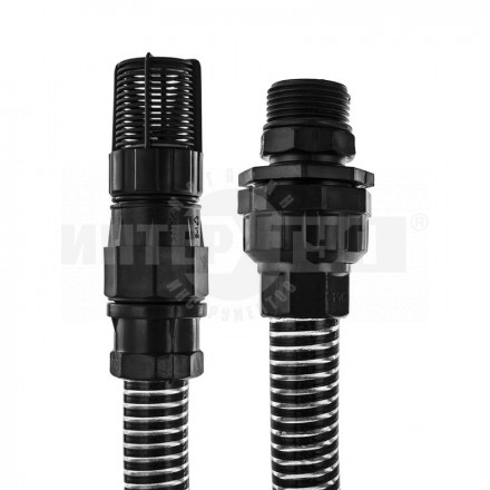 Шланг 7м 1' садовый всасывающий 25мм клапан QE [7]  купить в Хабаровске