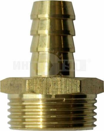 Штуцер д/шланга внешРезьба 3/4-12мм латунь QE [2]  купить в Хабаровске