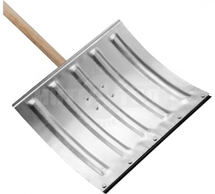 Лопата снеговая 420х370х1370мм дерЧеренок стал оцинк Сибртех [5]  купить в Хабаровске