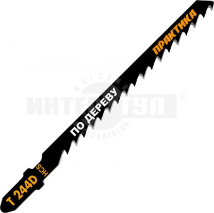 Полотно элЛобзик евро/х дер _75х4.0мм 2шт T244D грубыйРез HCS Практика купить в Хабаровске