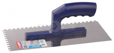 Гладилка зубчатая 6х6мм нерж пластРучка Зубр купить в Хабаровске