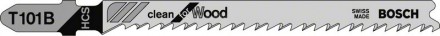 Полотно элЛобзик евро/х дер _74х2.5мм 1шт T101B Bosch @100 [3]  купить в Хабаровске