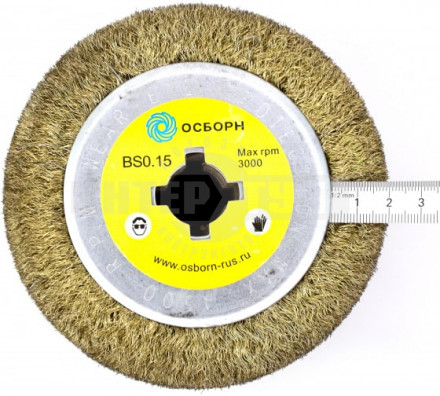 Щетка д/щеточной ШМ PIT 120х100х19 латунирСталь [2]  купить в Хабаровске