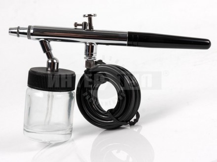 Краскораспылитель нижнБачок 0.02л сопло0.35мм Аэрограф Профи QE [2]  купить в Хабаровске