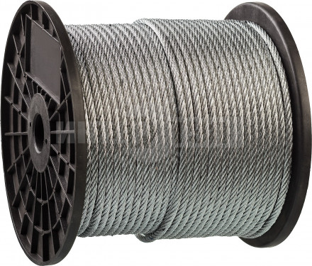 Трос стальной 4мм 1м оцинк синтCердце Stayer @200 [3]  купить в Хабаровске