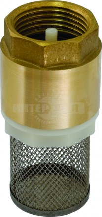Обратный клапан 1" латунь сетка (130501) Калибр купить в Хабаровске