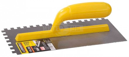 Гладилка зубчатая 6х6мм стальн 120х280мм Stayer купить в Хабаровске