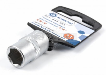 Головка 11мм 3/8' Cr-V Кобальт [2]  купить в Хабаровске