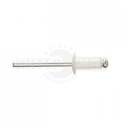 Заклепки 3.2х_8мм 50шт алюм белые Кобальт купить в Хабаровске