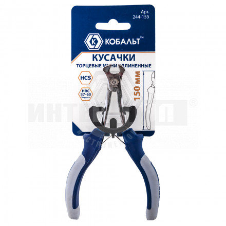 Кусачки торц 150мм мини удлинен Кобальт [2]  купить в Хабаровске
